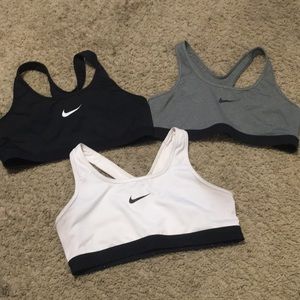 Lot of 3 Nike Sports Bras size Large Lg